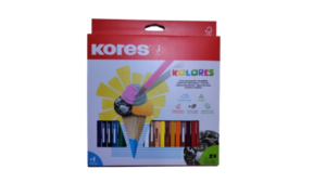Colores triangulares caja x 24 unid KORES